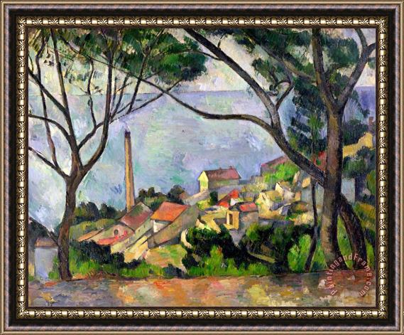 Paul Cezanne The Sea at L Estaque 1878 Framed Painting