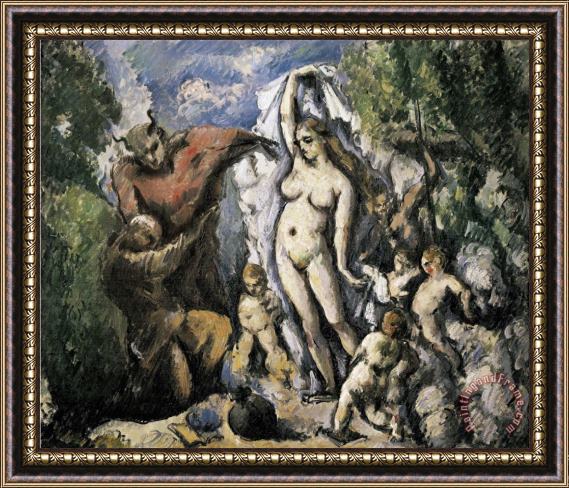 Paul Cezanne The Temptation of St Framed Painting