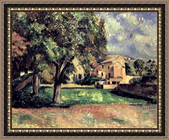 Paul Cezanne Trees in a Park Jas De Bouffan 1885 87 Framed Painting