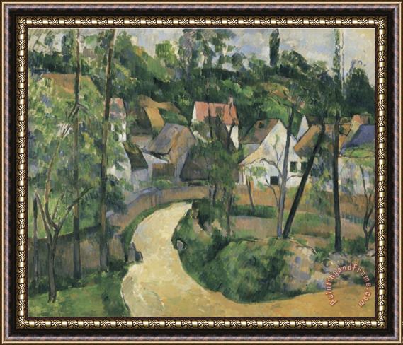 Paul Cezanne Turn in The Road C 1881 Framed Painting
