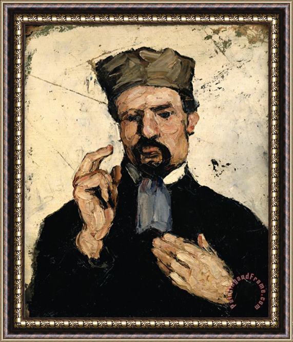 Paul Cezanne Uncle Dominique As a Lawyer 1866 Framed Print