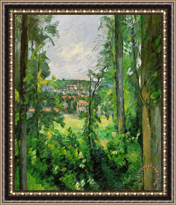 Paul Cezanne View of the Outskirts Framed Painting