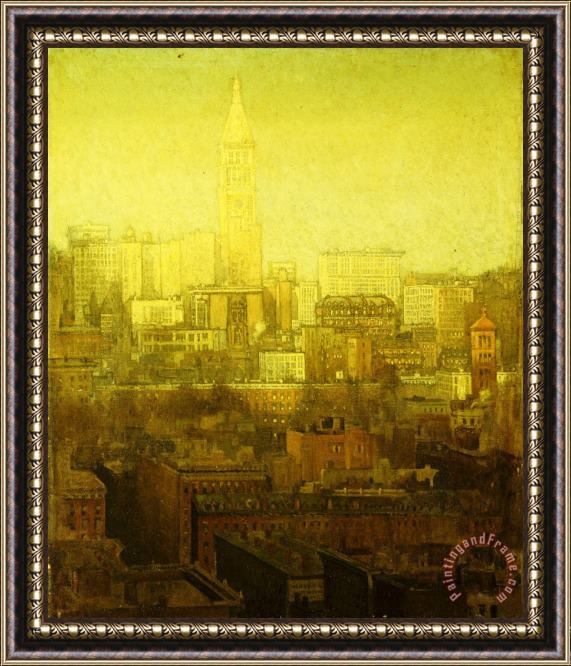 Paul Cornoyer New York Cityscape Framed Painting