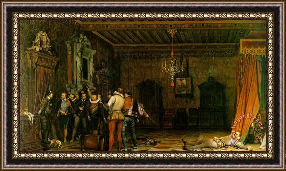 Paul Delaroche Assassination Framed Painting