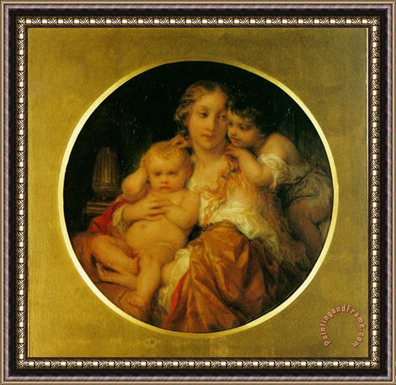 Paul Delaroche Mother And Child Framed Painting