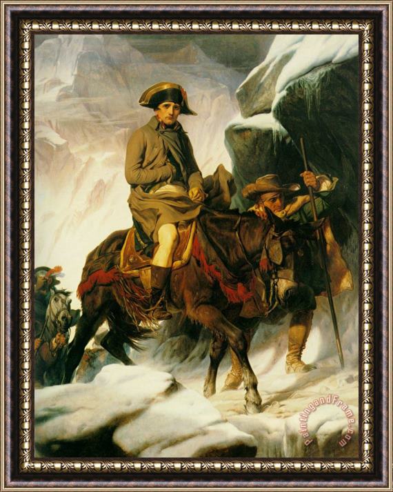 Paul Delaroche Napoleon Crossing The Alps Framed Print