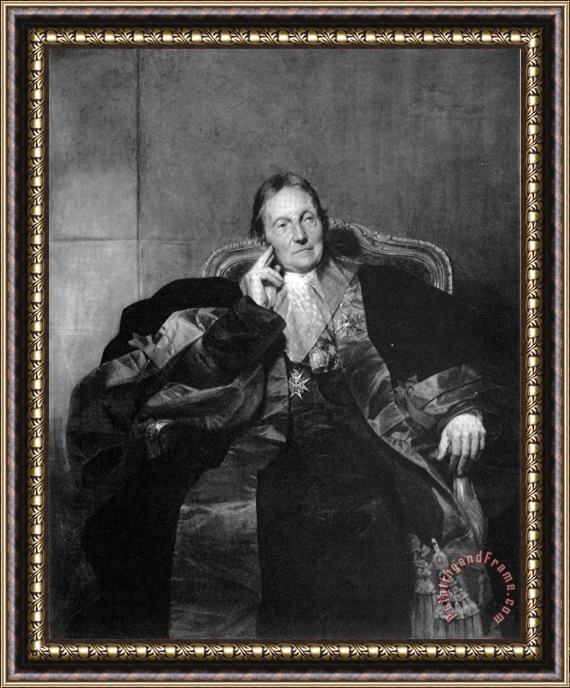 Paul Delaroche Portrait of a Marquise Framed Print