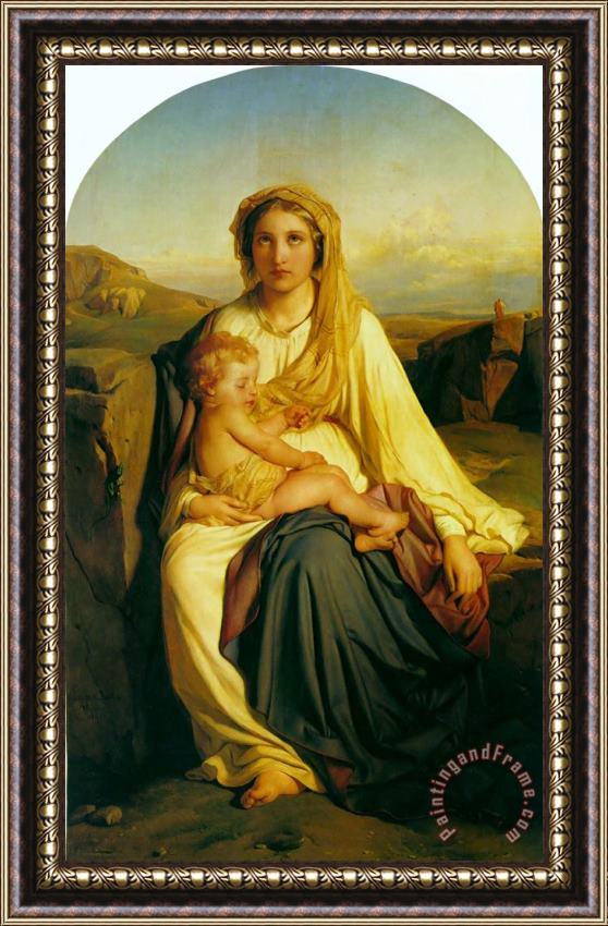 Paul Delaroche Virgin And Child Framed Painting