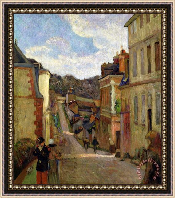 Paul Gauguin A Suburban Street Framed Print