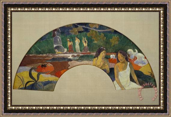Paul Gauguin Arearea Joyousness II Framed Print