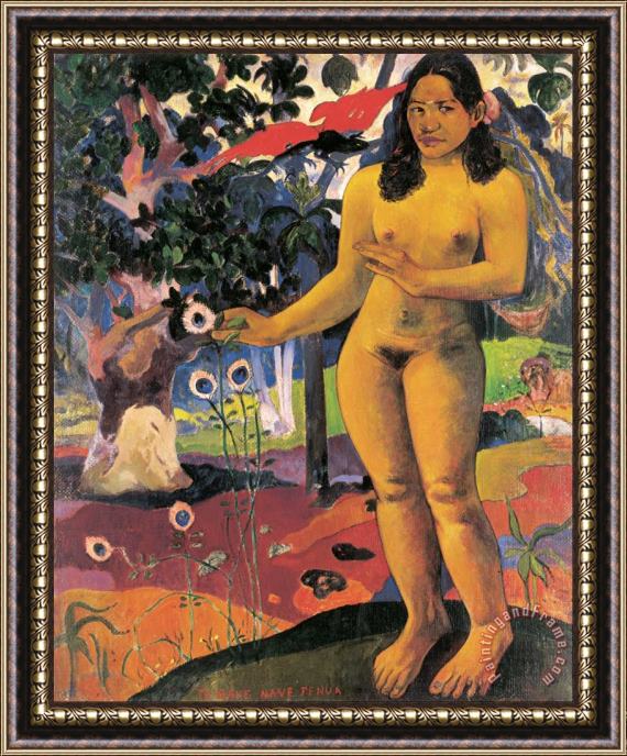 Paul Gauguin Delightful Land (te Nave Nave Fenua) Framed Print