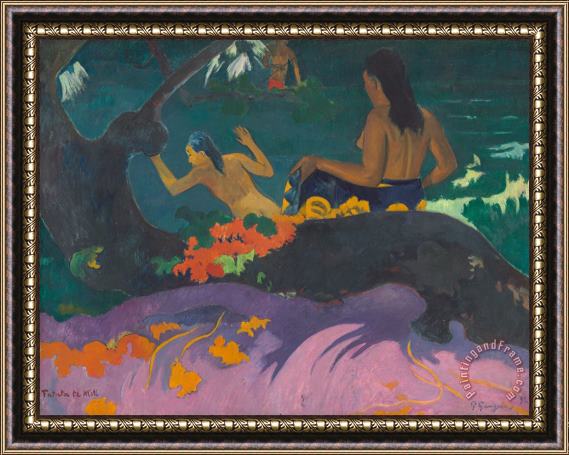 Paul Gauguin Fatata Te Miti Framed Print