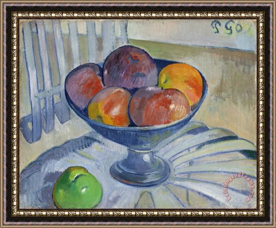 Paul Gauguin Fruit Dish on a Garden Chair Framed Print