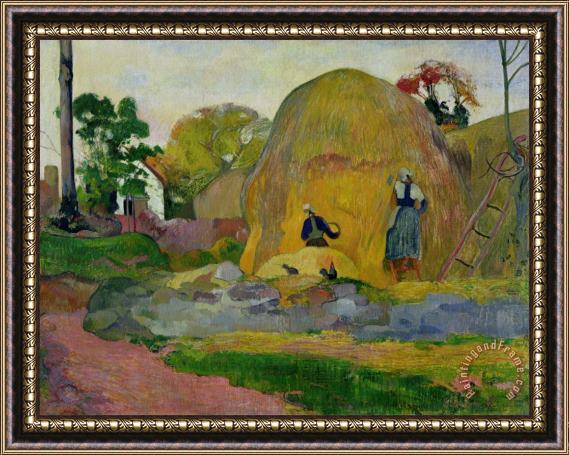 Paul Gauguin Golden Harvest Framed Painting