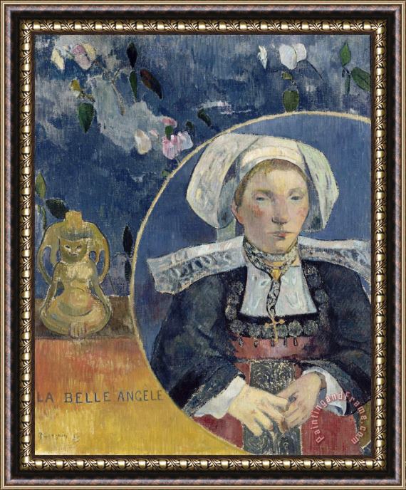 Paul Gauguin La Belle Angele Framed Print