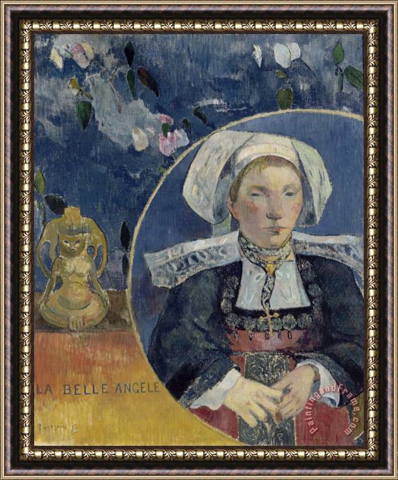 Paul Gauguin La Belle Angele Framed Painting