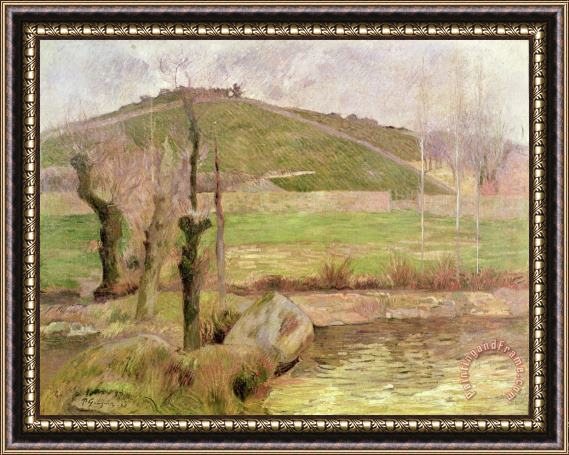 Paul Gauguin Landscape near Pont Aven Framed Painting
