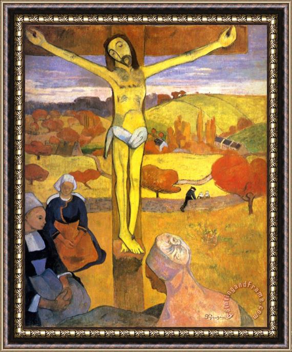 Paul Gauguin Le Christ Jaune Yellow Christ Huile Sur Toile Framed Print