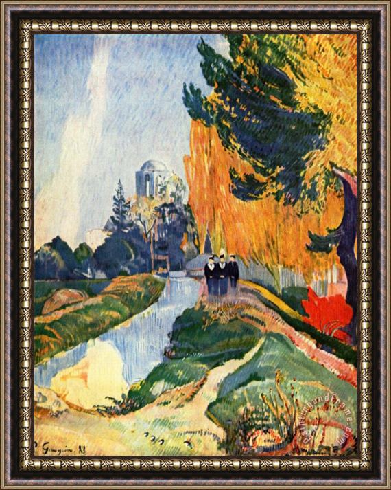 Paul Gauguin Les Alyscamps Framed Painting