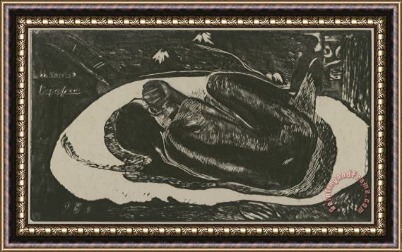 Paul Gauguin Manao Tupapau (spirit of The Dead Watching) Framed Print