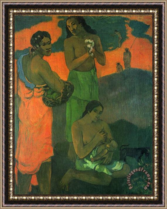 Paul Gauguin Motherhood Framed Painting