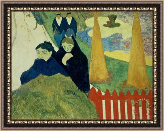 Paul Gauguin Old Women of Arles Framed Painting