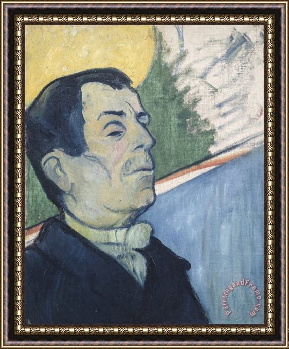 Paul Gauguin Portrait of a Man Framed Painting