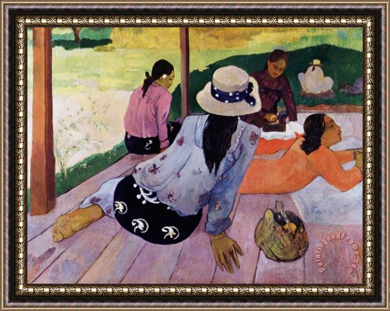 Paul Gauguin Siesta Framed Painting