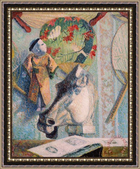 Paul Gauguin Still Life with Horse's Head Framed Painting
