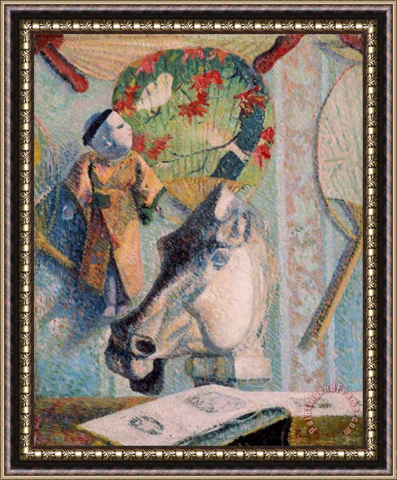 Paul Gauguin Still Life with Horse's Head Framed Painting