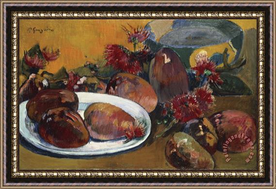 Paul Gauguin Still Life with Mangoes Framed Painting