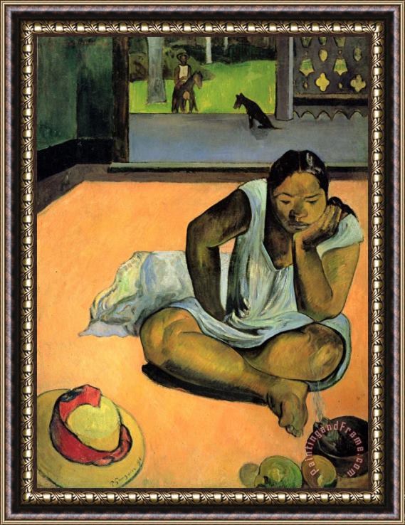 Paul Gauguin Sulky, Or Silence Framed Print