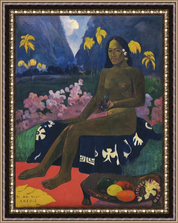 Paul Gauguin Te Aa No Areois (the Seed of The Areoi) Framed Painting