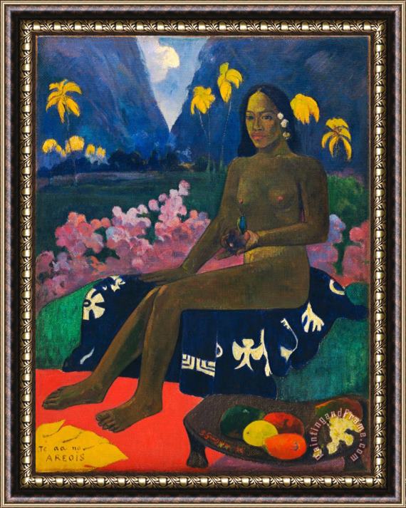 Paul Gauguin Te Aa No Areois Framed Print