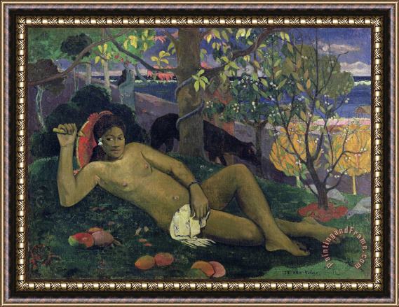 Paul Gauguin Te Arii Vahine (the King's Wife) Framed Painting