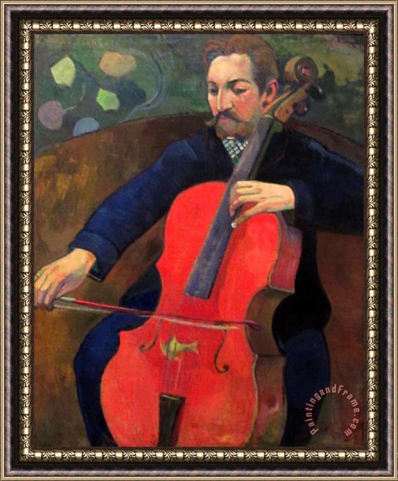 Paul Gauguin The Cellist Framed Print