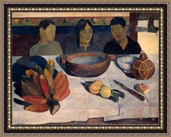 Paul Gauguin The Meal Framed Print
