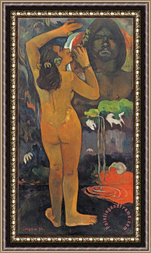 Paul Gauguin The Moon And The Earth Framed Painting