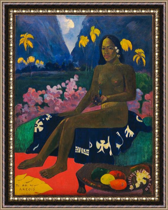 Paul Gauguin The Seed of The Areoi Framed Print