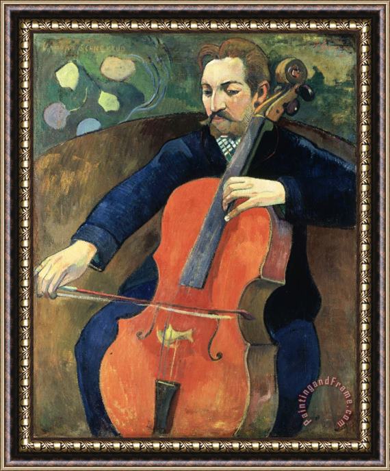 Paul Gauguin Upaupa Schneklud (the Player Schneklud) Framed Print