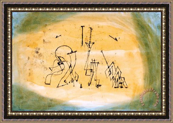 Paul Klee Abstract Trio Framed Painting