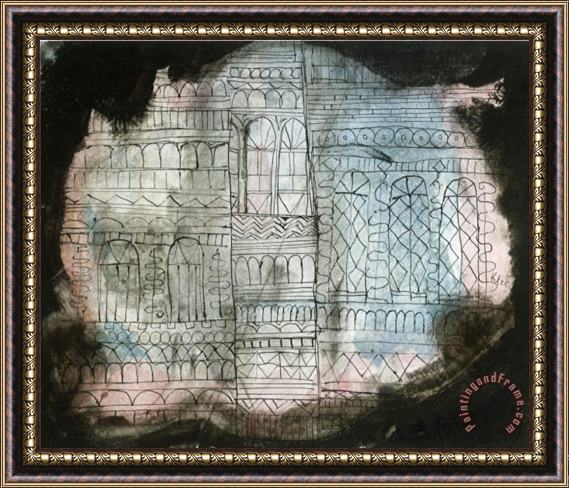 Paul Klee Burning Castle 1920 Framed Print