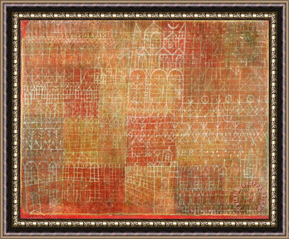 Paul Klee Cathedral Framed Painting