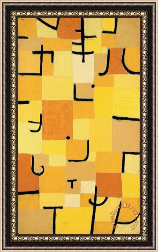 Paul Klee Characters in Yellow 1937 Framed Print