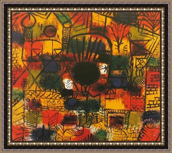 Paul Klee Composotion with Black Focus Framed Print