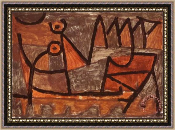 Paul Klee Dark Voyage Framed Painting