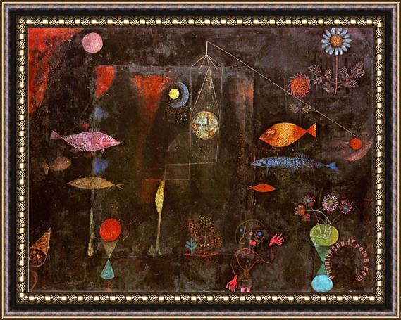 Paul Klee Fish Magic Framed Painting