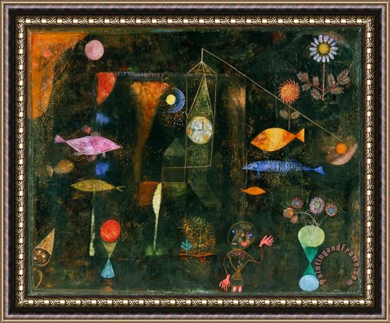 Paul Klee Fish Magic Framed Print