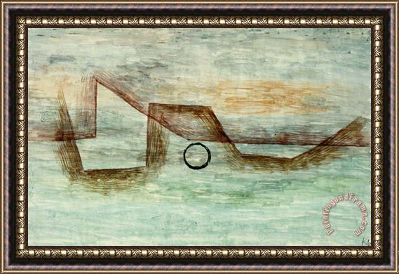 Paul Klee Flooding Uberflutung Framed Painting