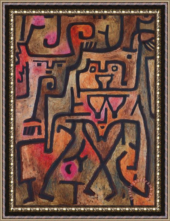 Paul Klee Forest Witches Framed Painting